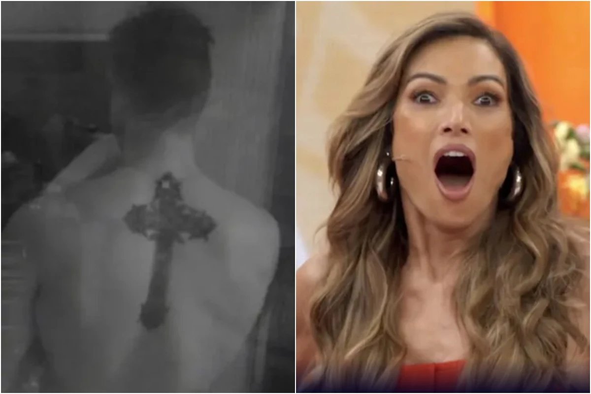 Patricia Poeta se assusta ao ver Jonas cumprindo promessa pelado