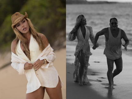 Poliana Rocha compartilha registros de ferias com Leonardo na Bahia