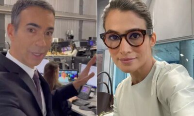 Renata aparece em situacao incomum na Globo e clique de