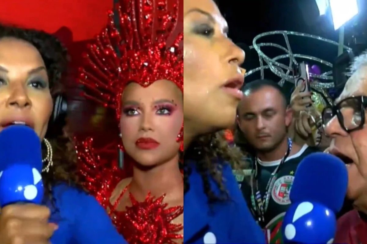 Reporter e repreendida ao vivo apos falar com Virginia Fonseca