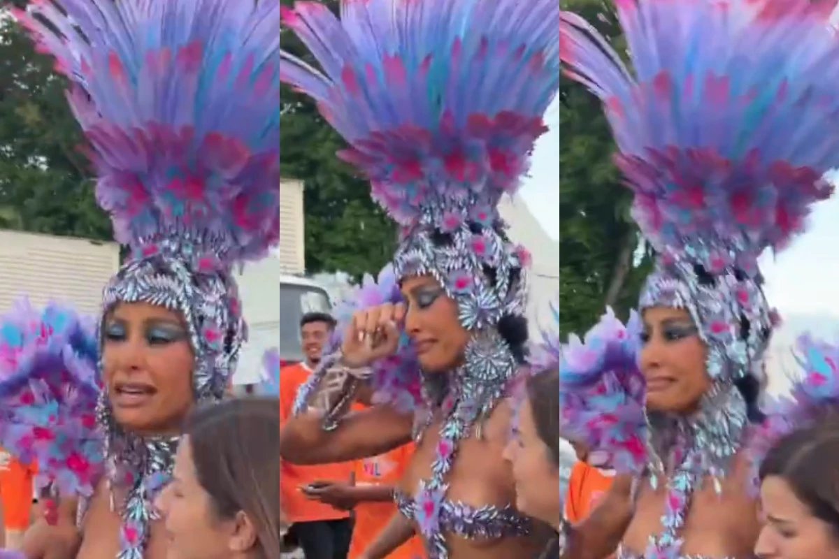 Sabrina Sato desaba em choro ao chegar atrasada e perder