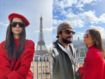 Thaila Ayala apresenta Paris para Renato Goes em viagem romantica