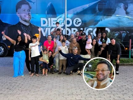 Victor Hugo une sucesso e familia em viagem especial de