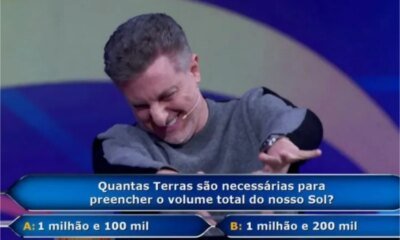 Video participante do Domingao erra pergunta que valia R 300