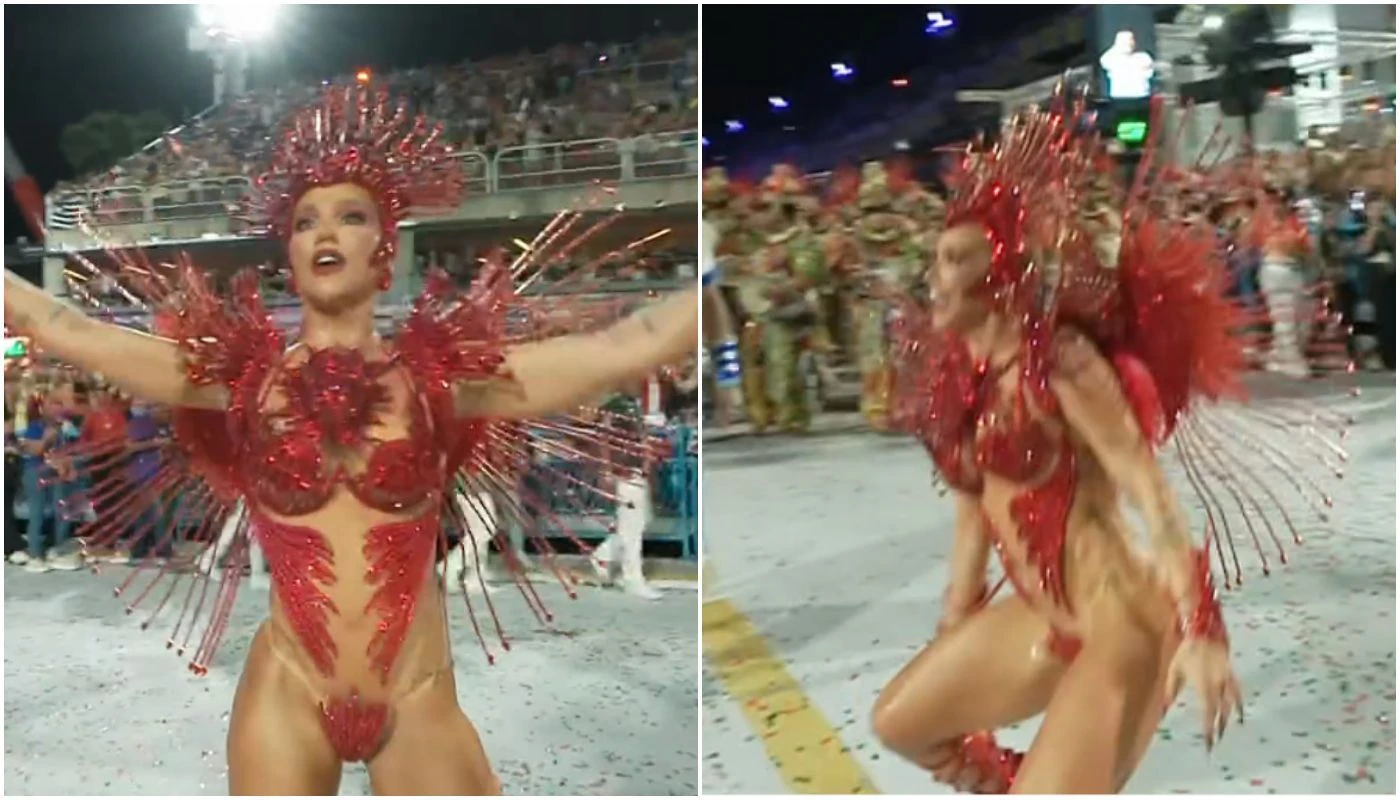 Web reage a Virginia sambando em estreia na Sapucai.webp