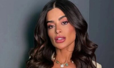 Aline Campos surge aos beijos com deputado em aeroporto e