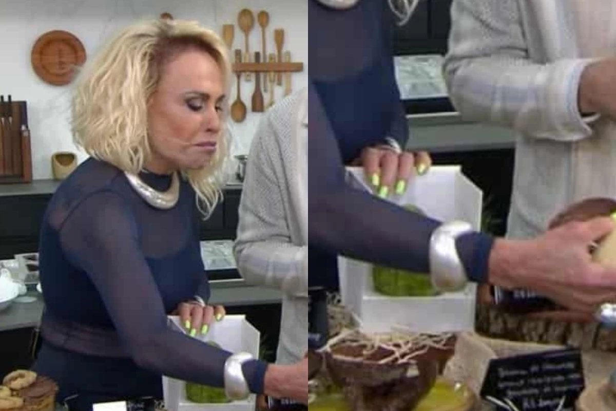 Ana Maria Braga xinga palavrao cabeludo ao vivo ao pegar