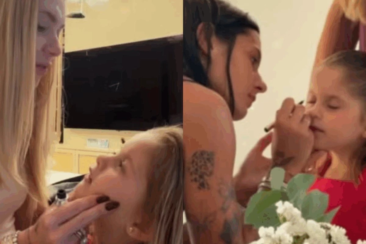 Apos ser maquiada por Ana Castela Maria Flor encanta Virginia