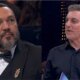 Belo e surpreendido no Domingao ao ver Luciano Huck comentando