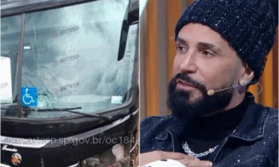 Chega noticia sobre situacao de Latino apos acidente de onibus