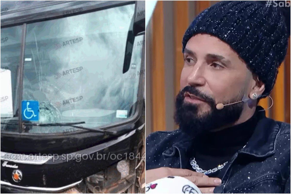 Chega noticia sobre situacao de Latino apos acidente de onibus