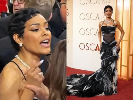 Climao Teyana Taylor discute com seguranca apos ser impedida de