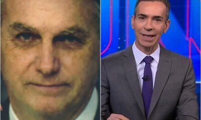 Coube a Cesar Tralli dar noticia importante sobre Jair Bolsonaro