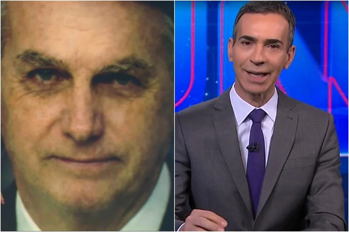 Coube a Cesar Tralli dar noticia importante sobre Jair Bolsonaro