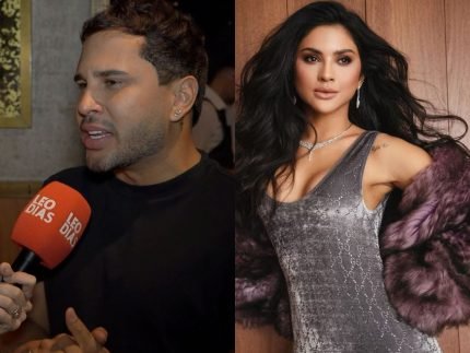 Em festa luxuosa Lucas Guimaraes exalta relacao com Mileide Mihaile