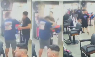 Ex BBB26 Pedro Espindola apanha dentro de barbearia na cidade de