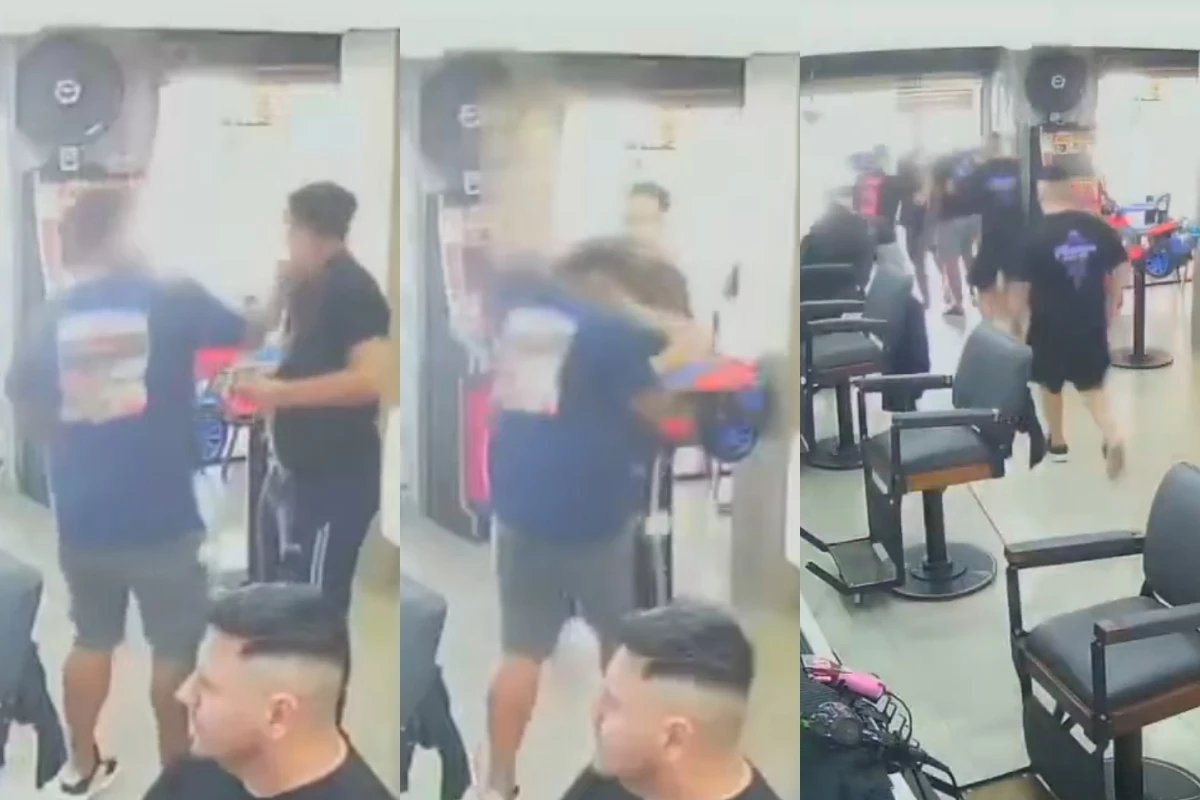 Ex BBB26 Pedro Espindola apanha dentro de barbearia na cidade de