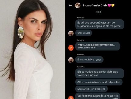 Grupo Bruna Family Club coordena ataques e vaza endereco de