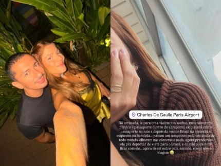 Hariany Almeida relata perrengue com o namorado preso em aeroporto