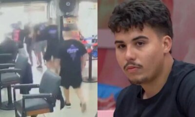 Homem que apanhou em barbearia de Curitiba nao e o