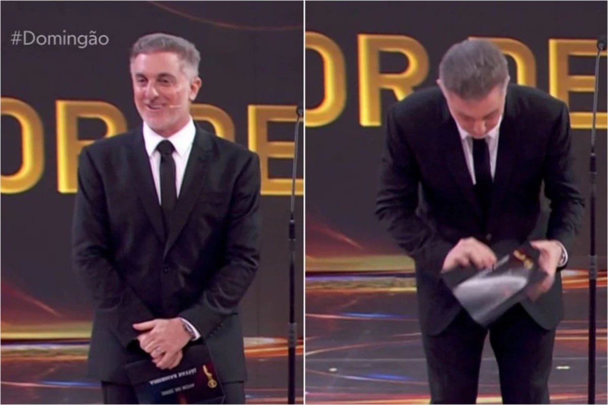 Luciano Huck quase paga mico ao vivo no Domingao mas
