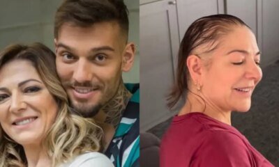 Mae de Lucas Lucco corta o cabelo em gesto emocionante
