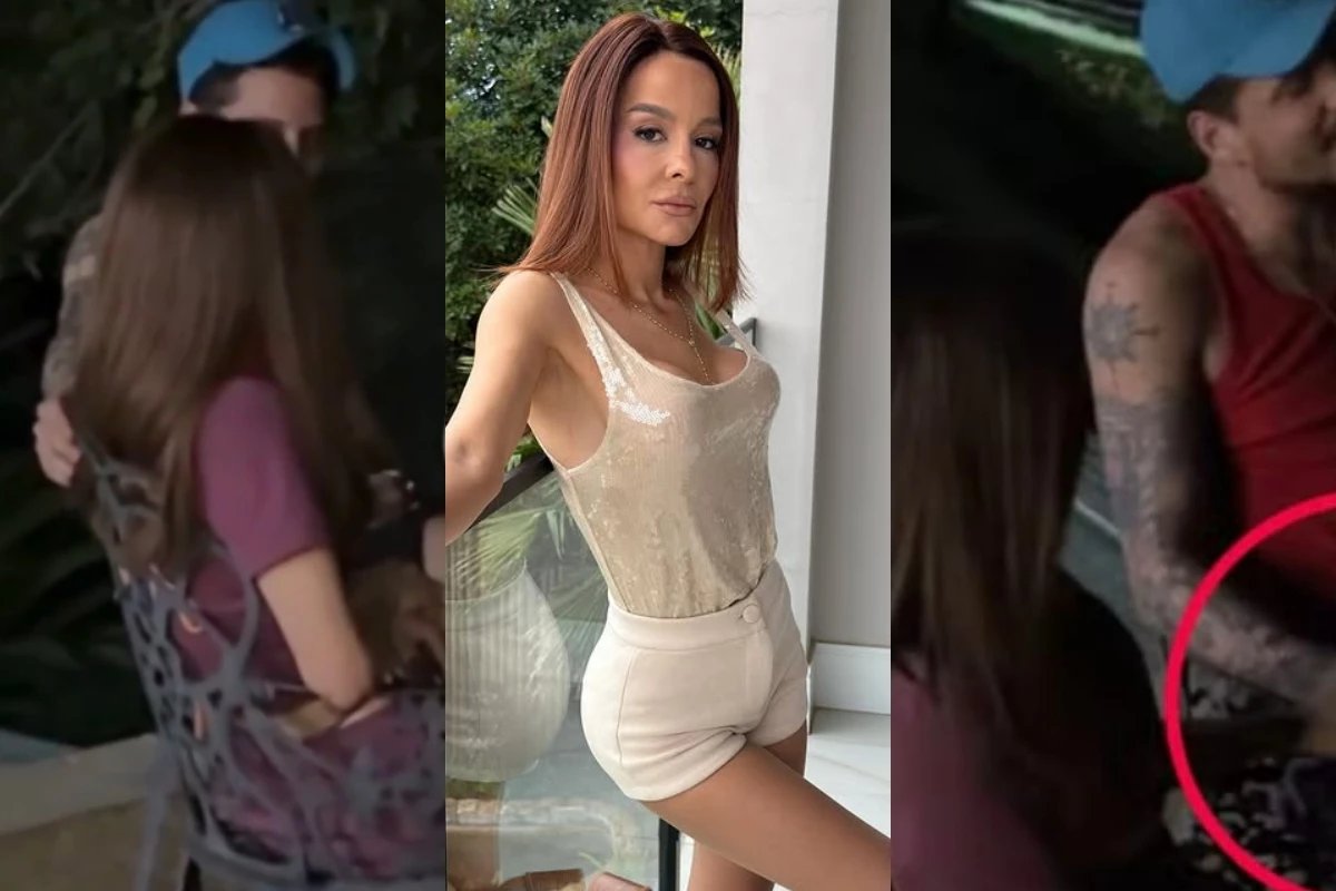 Maiara e flagrada de maos dadas trocando caricias com cantor