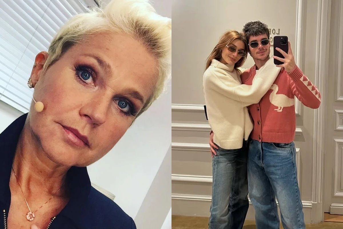 Na frente do genro Xuxa Meneghel e aparece sem roupa