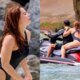 Paolla Oliveira e flagrada passeando de jetski apos fim do