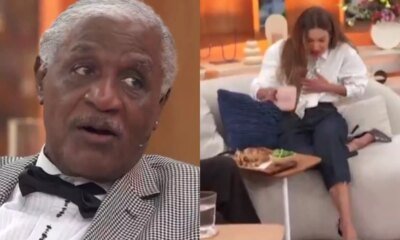 Patricia Poeta literalmente engasga ao vivo durante o Encontro ao