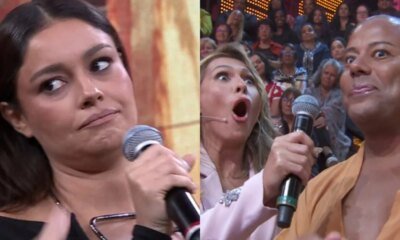 Pergunta ousada de espectador no Domingao deixa Sophie Charlotte boquiaberta