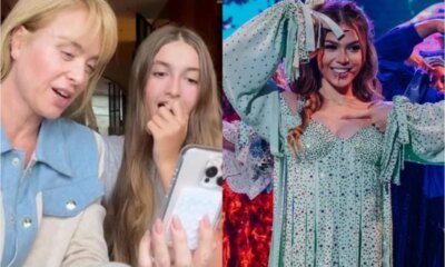 Video apos ida de Melody ao Domingao Angelica e filha