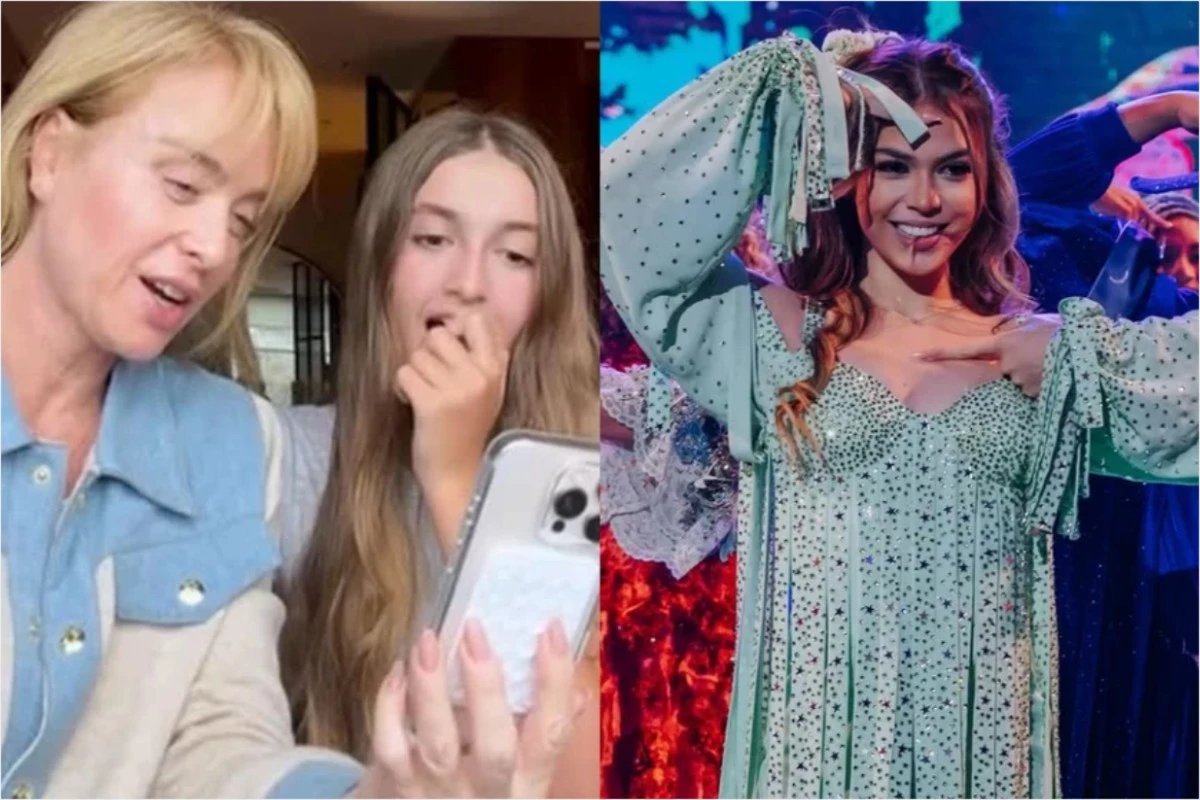 Video apos ida de Melody ao Domingao Angelica e filha