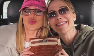 Virginia Fonseca presenteia Samara Pink com bolsa de luxo durante