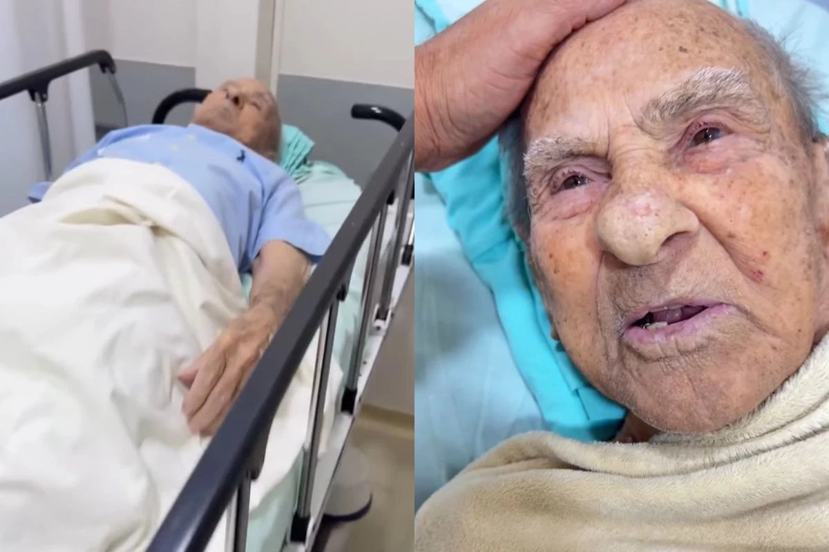 Vovo Anesio passa por cirurgia apos sofrer fratura e familia