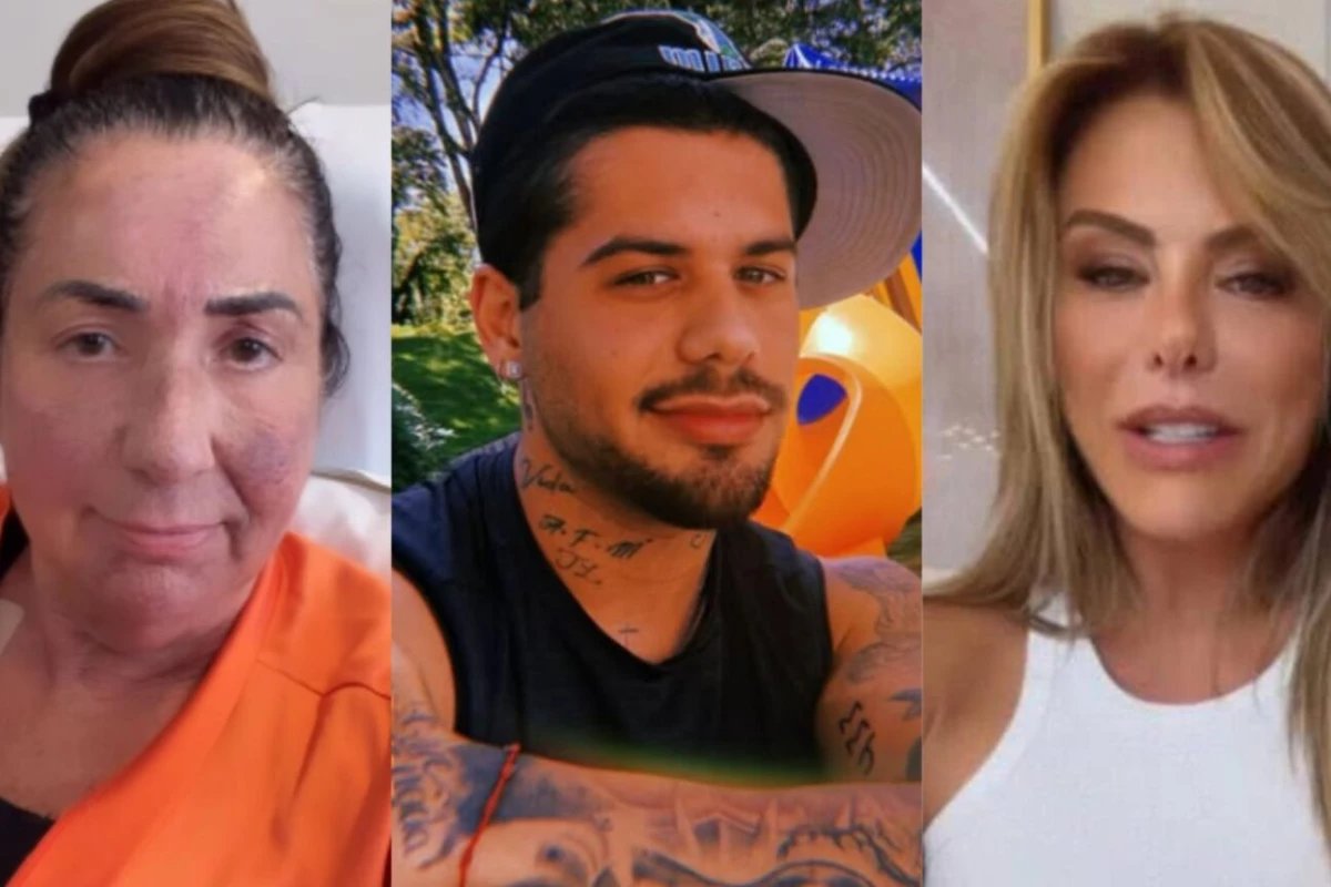 Ze Felipe emociona ao presentear Margareth Serrao com flores durante