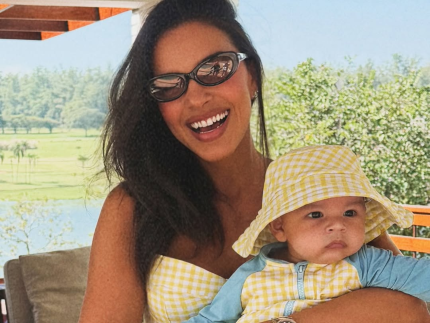 Ao celebrar 4 meses do filho Mariana Rios encanta ao