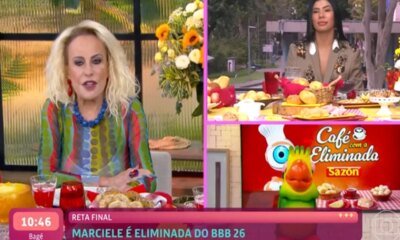 Ao vivo no Mais Voce Marciele detona sister apos saida