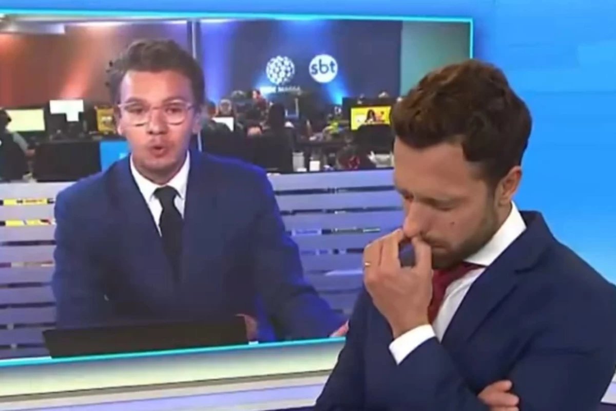 Ao vivo reporter recebe noticia da morte do avo e