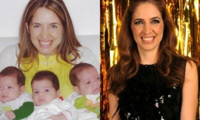 Aos 17 anos trigemeos de Poliana Abritta sao vistos em