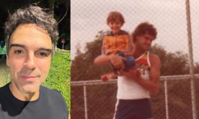 Apos morte do irmao Tadeu Schmidt grava video com mensagem