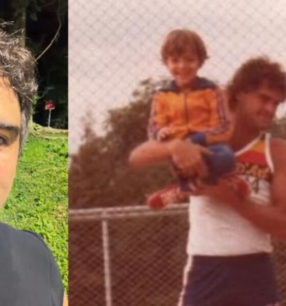 Apos morte do irmao Tadeu Schmidt grava video com mensagem