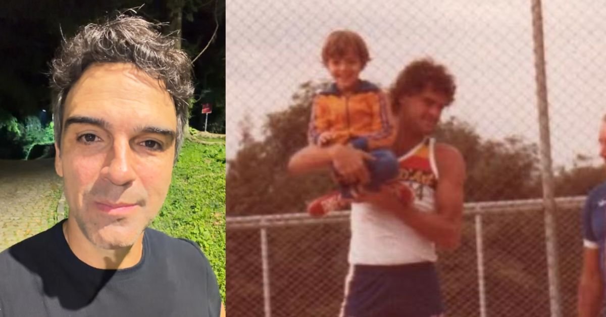 Apos morte do irmao Tadeu Schmidt grava video com mensagem