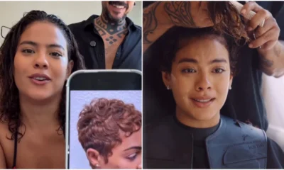 Bella Campos chora ao fazer transformacao radical no cabelo.webp