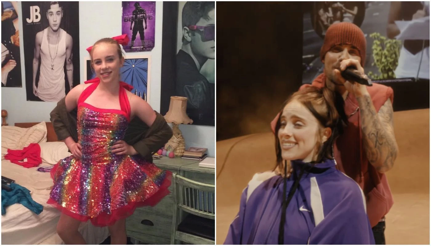 Billie Eilish mostra mensagem enviada a Justin Bieber em.webp