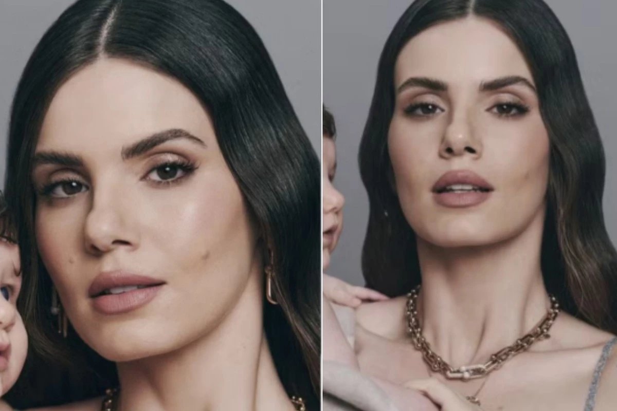 Camila Queiroz finalmente mostra o rostinho da filha e chama