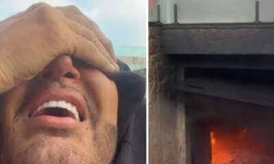 Casa dos pais de MC Gui e tomada por incendio