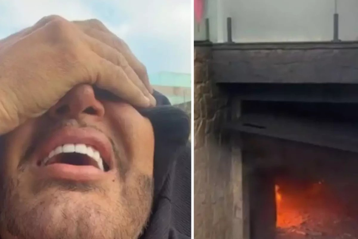 Casa dos pais de MC Gui e tomada por incendio