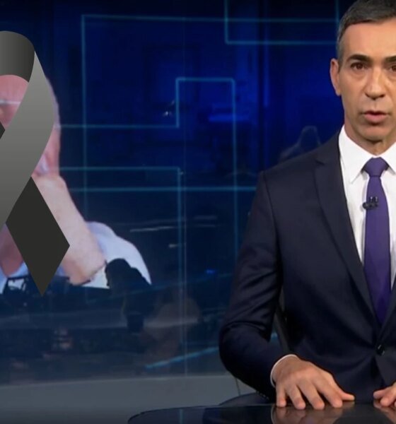Coube a Cesar Tralli anunciar ao vivo falecimento de personalidade