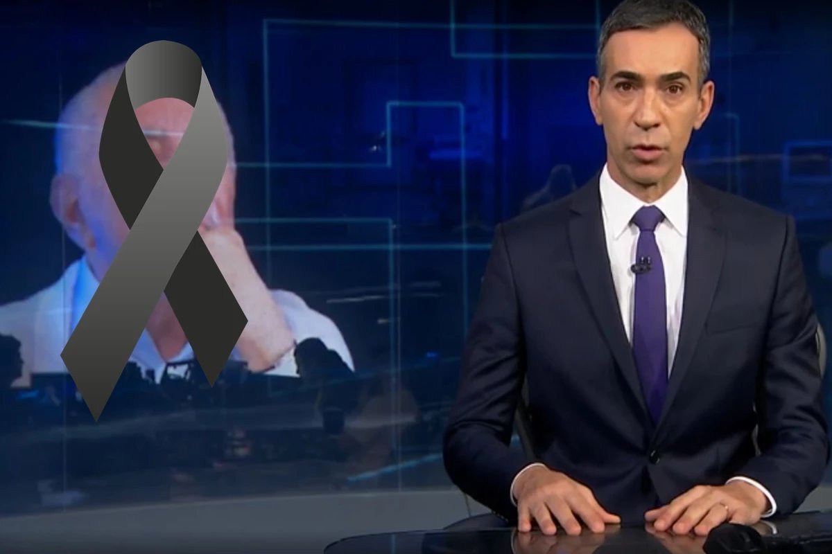 Coube a Cesar Tralli anunciar ao vivo falecimento de personalidade